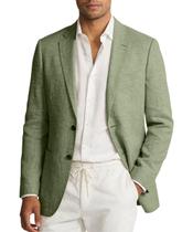 Blazer Datysum masculino de linho verde claro casual de verão XS Blazer Datysum masculino de linho verde claro casual de verão XS