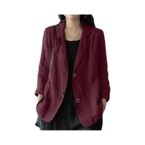 Blazer Elegante Feminino Oversized De Manga Longa Com Botão Único Casuais Para Outono ZANZEA 2023