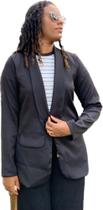 Blazer Feminina Alfaiataria casaquinho Social manga Longo tecido poliéster Blazer Feminina Alfaiataria casaquinho Social manga Longo tecido poliéster