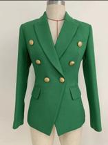 Blazer Feminino Acinturado verde tam M - Melissa Bellucci