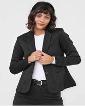 Blazer Feminino Alfaiataria Acinturado Curto Social Curves - Malwee