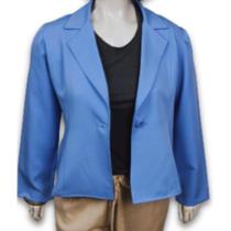 Blazer Feminino Alfaiataria Barbie c/ Botão Plus Size