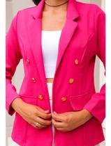 Blazer Feminino Alfaiataria com Botões