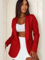 Blazer Feminino Alfaiataria Gola Cumprida R110 Blazer Feminino Alfaiataria Gola Cumprida R110