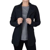 Blazer Feminino Autenticada Brilho Preto - 00007