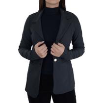 Blazer Feminino Autenticada Cinza Escuro - 7125