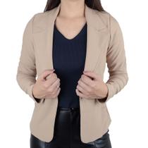 Blazer Feminino Autenticada Curto Montaria Chocolate - 7701 Blazer Feminino Autenticada Curto Montaria Chocolate - 7701