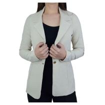 Blazer Feminino Autenticada Montaria Bege - 7125