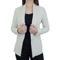 Blazer Feminino Autenticada Montaria Bege Lua - 7127