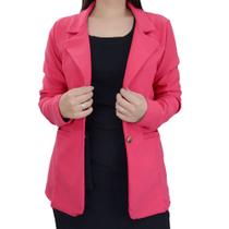 Blazer Feminino Autenticada Viva Rosa Magenta - 7125 Blazer Feminino Autenticada Viva Rosa Magenta - 7125