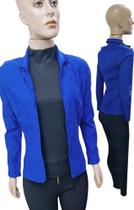 Blazer feminino bengaline c/ cinto