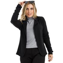 Blazer Feminino Canelado Confort Slim Para O Frio 1325A