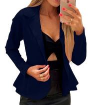 Blazer Feminino Casaquinho Curto Em neoprene