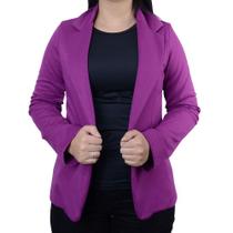 Blazer Feminino Champagne Ponto Roma Fucsia - 231000