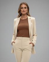 Blazer Feminino Cherry - Branco Amêndoa M