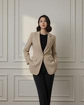 Blazer Feminino Cherry - Cor Mocha Mousse P Blazer Feminino Cherry - Cor Mocha Mousse P