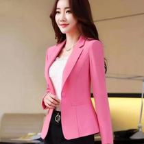 Blazer Feminino Chiffon Slim Fit - Manga Comprida, Botão Único