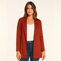 Blazer Feminino Compacto Liso Estilo Montaria Blazer Feminino Compacto Liso Estilo Montaria