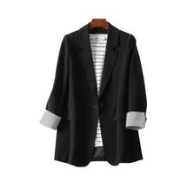 Blazer Feminino De Manga Longa Xadrez Para Negócios, Jaqueta Casual De Escritório Primavera 2024
