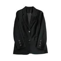Blazer Feminino Elegante De Manga Longa Com Um Botão, Jaqueta De Terno Para Escritório, Moda