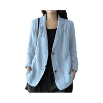 Blazer Feminino Elegante Oversized, Manga Comprida, Botão Único, Casaco Casual De Outono ZANZEA 2023 Blazer Feminino Elegante Oversized, Manga Comprida, Botão Único, Casaco Casual De Outono ZANZEA 2023
