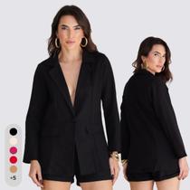 Blazer Feminino em Alfaiataria Linho