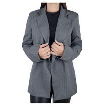 Blazer Feminino Emilia Ferrara Alongado Cinza - 012831 Blazer Feminino Emilia Ferrara Alongado Cinza - 012831
