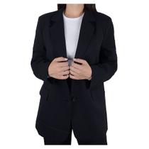 Blazer Feminino Facinelli By Mooncity Over Preto - 6901