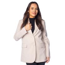 Blazer Feminino Facinelli Estruturado Areia Blazer Feminino Facinelli Estruturado Areia