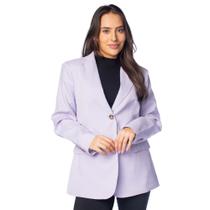 Blazer Feminino Facinelli Estruturado Lilás