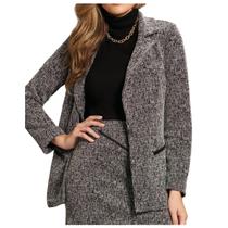 Blazer Feminino Gatos e Atos Jacquard Preto - G2194 Blazer Feminino Gatos e Atos Jacquard Preto - G2194