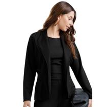Blazer Feminino Gris Acinturado G10214 Blazer Feminino Gris Acinturado G10214