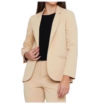Blazer Feminino Infini Memory Bege - 24362