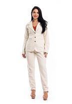 Blazer Feminino Linho Social Alfaiataria