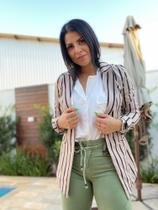 Blazer feminino listrado Blazer feminino listrado