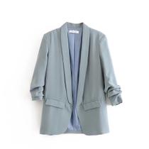 Blazer Feminino Manga Plissada - Primavera/Outono - Versátil e Moderno