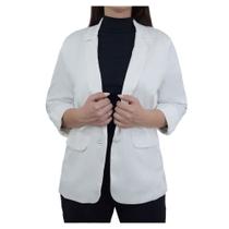 Blazer Feminino Milani Valentina Branco - 448 Blazer Feminino Milani Valentina Branco - 448