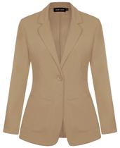 Blazer feminino MINTLIMIT, casual, leve, com botões frontais