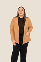 Blazer feminino plus size alongado Blazer feminino plus size alongado