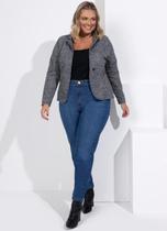 Blazer Feminino Plus Size Moletinho Grandes Social Casaco Inverno Blazer Feminino Plus Size Moletinho Grandes Social Casaco Inverno