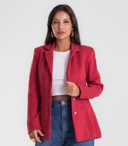 Blazer Feminino Ponto Roma Endless Vermelho Blazer Feminino Ponto Roma Endless Vermelho