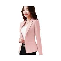 Blazer Feminino Preto Slim Fit - Com Bolsos, para Trabalho e Ocasiões Formais (Primavera/Outono)