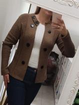 Blazer feminino trico mousse slim alfaiataria Blazer feminino trico mousse slim alfaiataria