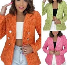 Blazer Feminino Xadrez