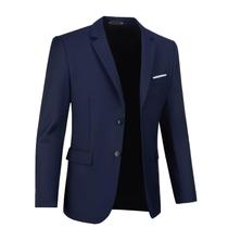 Blazer Fxzpiodi, casaco esportivo casual masculino, fino, azul marinho