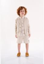 Blazer Infantil em Tecido Listrado Up Baby