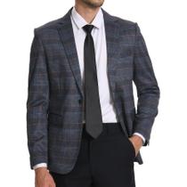 Blazer Iynnijoy xadrez para homens, casaco esportivo casual e justo