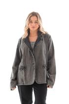 Blazer Jeans Feminino Arauto Black