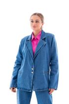 Blazer Jeans Feminino Arauto Oversized