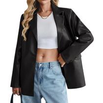 Blazer KateModa de material sintético de tamanho grande para mulheres negras Blazer KateModa de material sintético de tamanho grande para mulheres negras